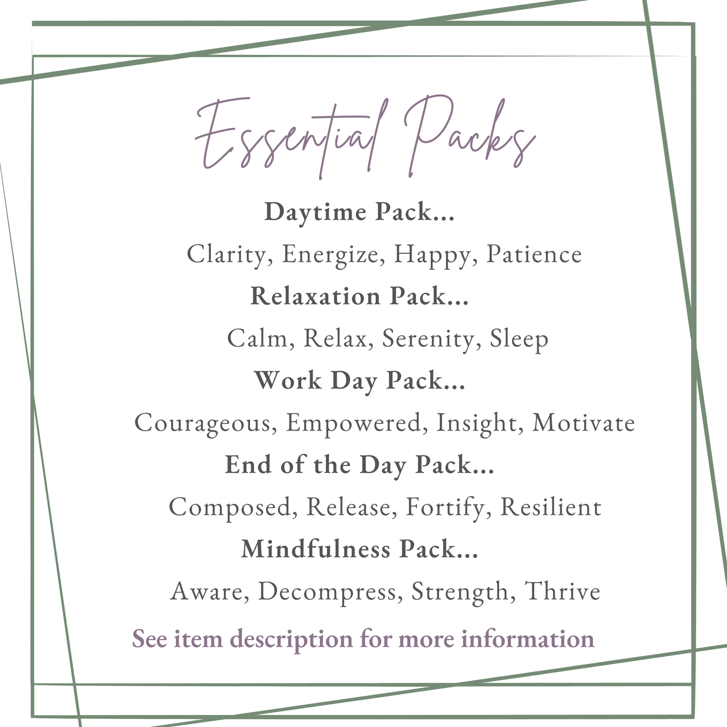Essential Oil Blends Set | 5 options available