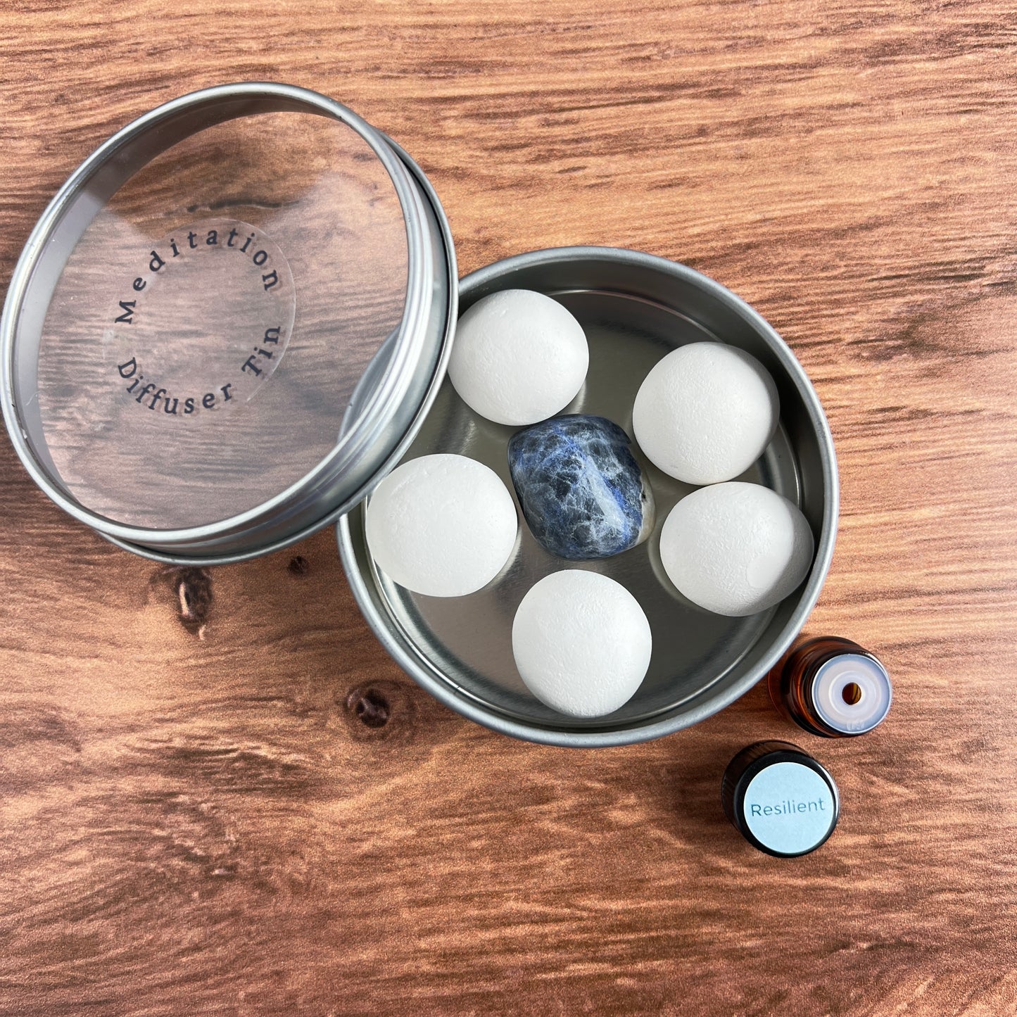 Crystal Essential Oil Diffuser Tin