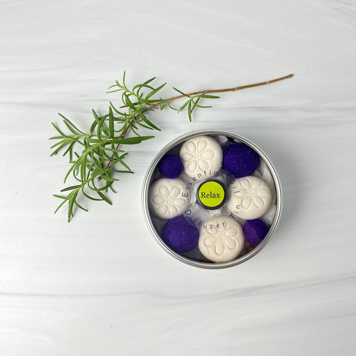 Flower Essential Oil Diffuser Tin