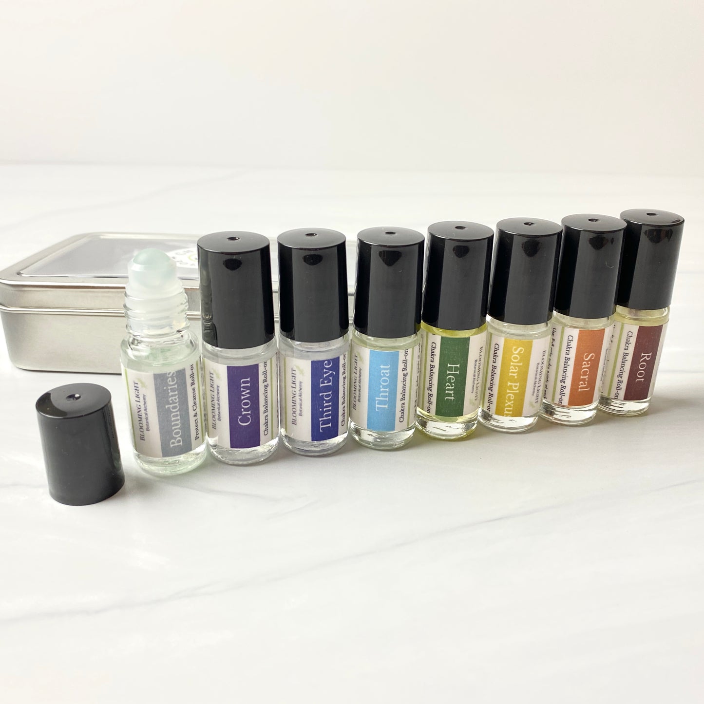 chakra roll on kit with roll ons out