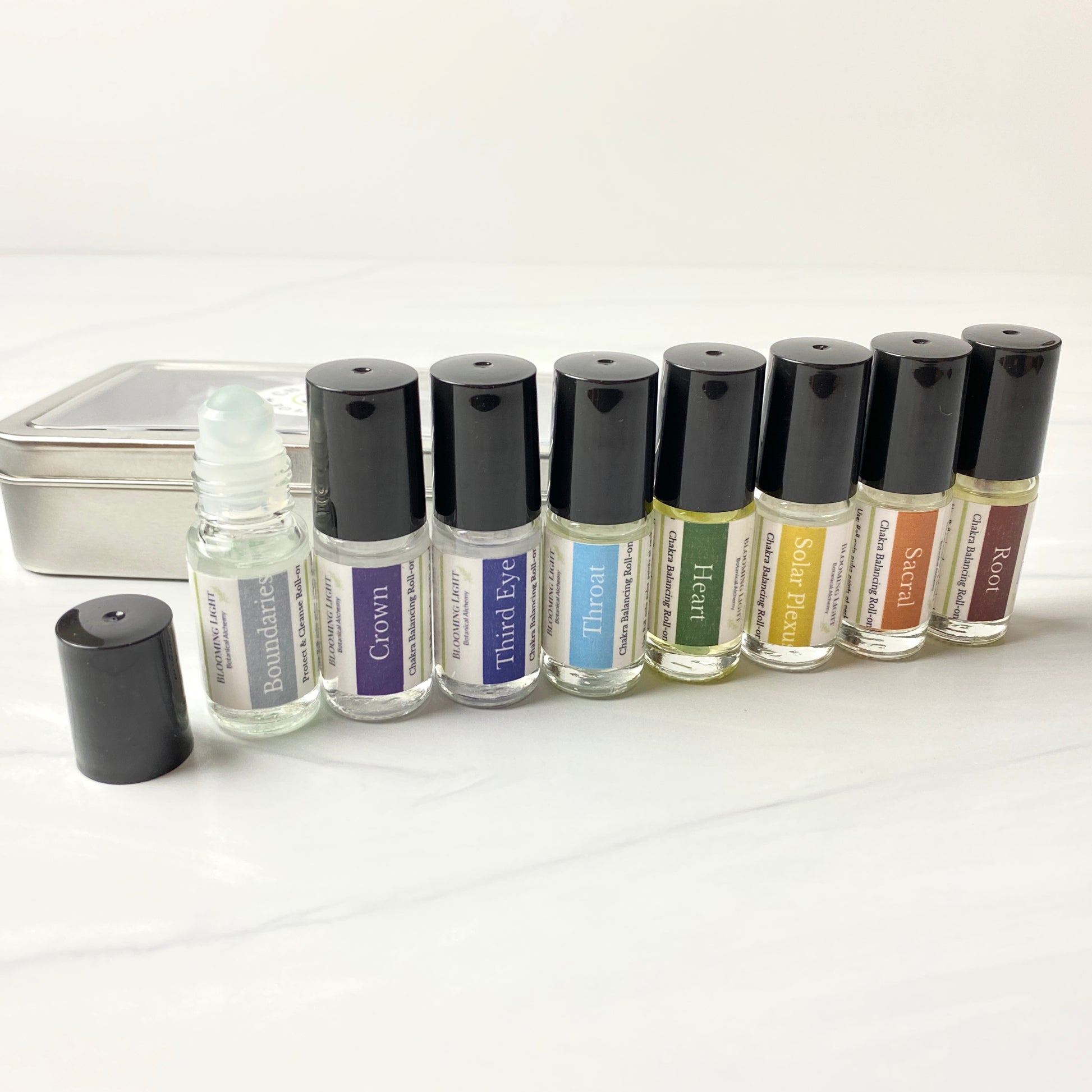 chakra roll on kit with roll ons out