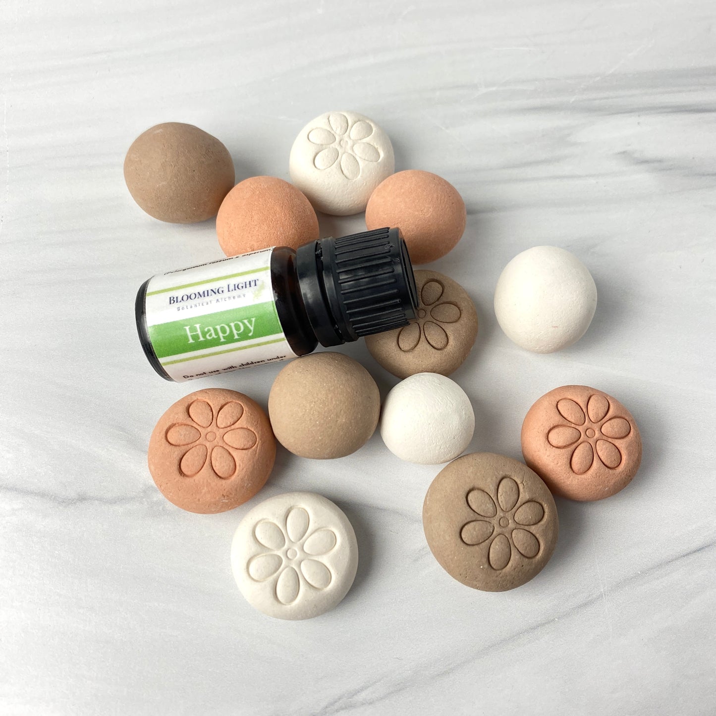 Mix of 3 Clay Essential Oil Diffuser Stones