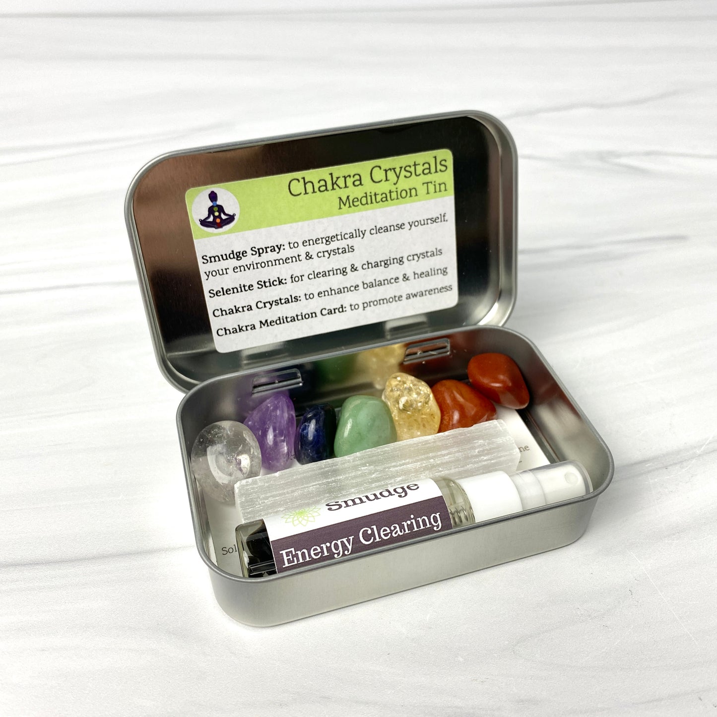 Chakra Crystal & Smudge Set
