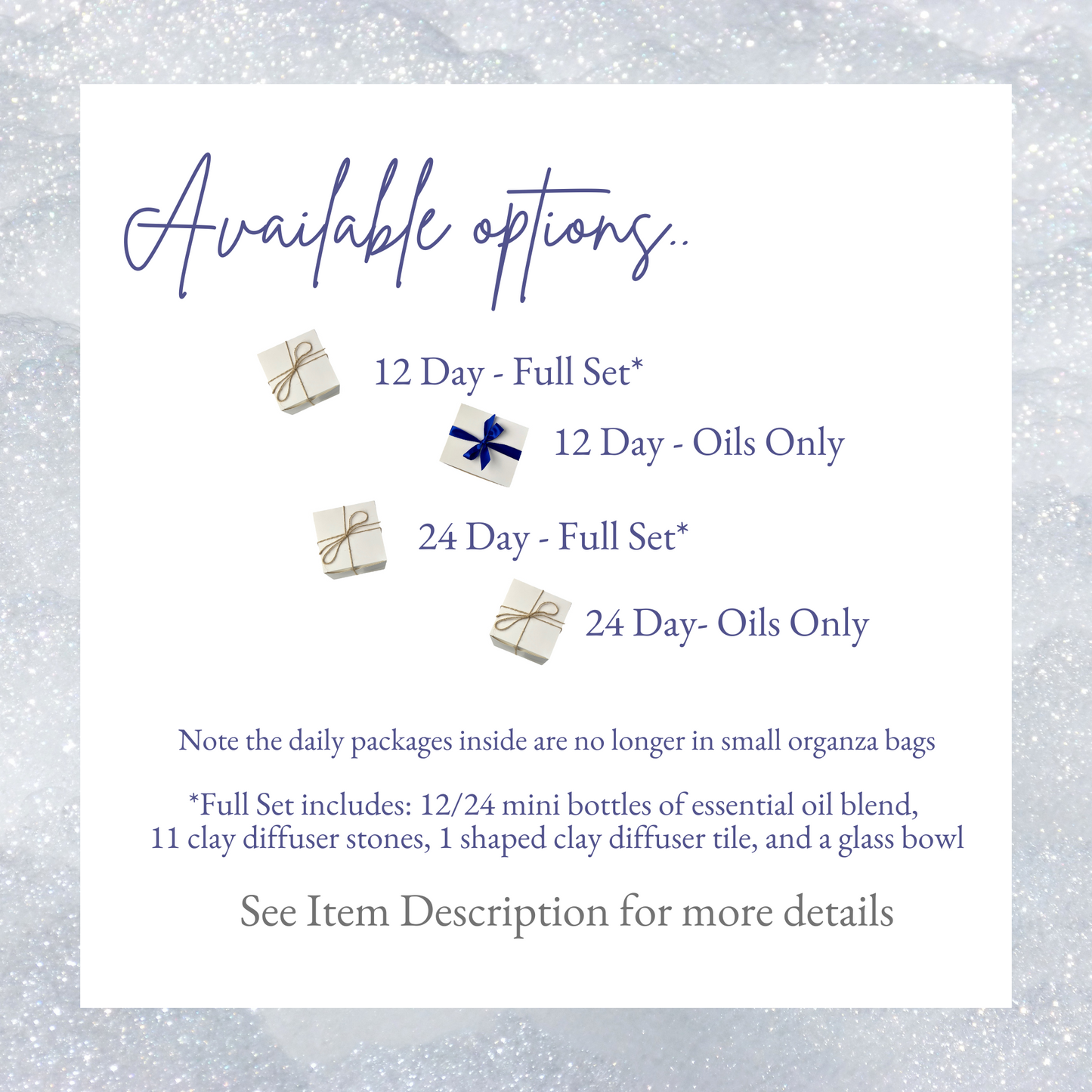 Aromatherapy Advent Calendar | 12 or 24 Day