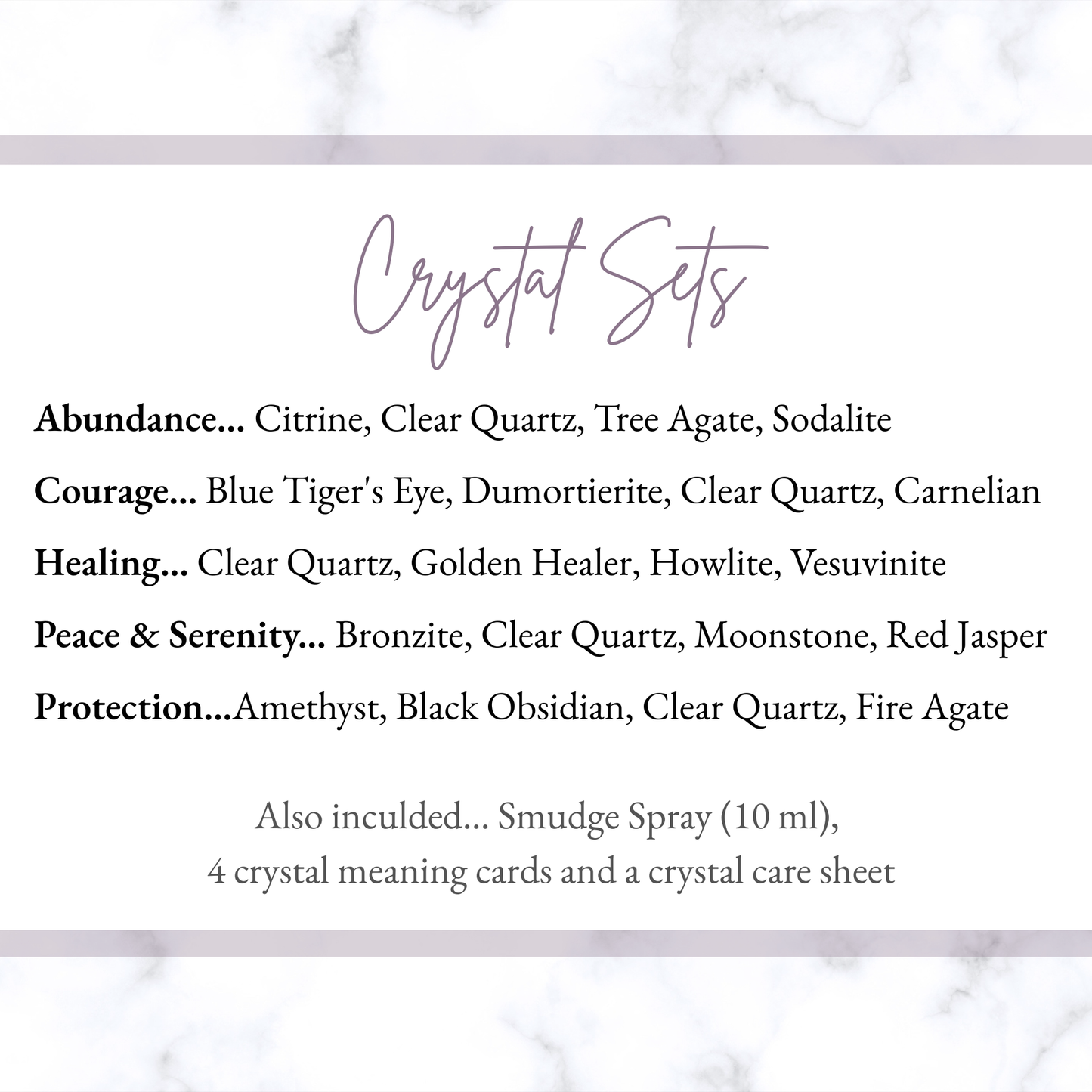 Crystal & Smudge Gift Set