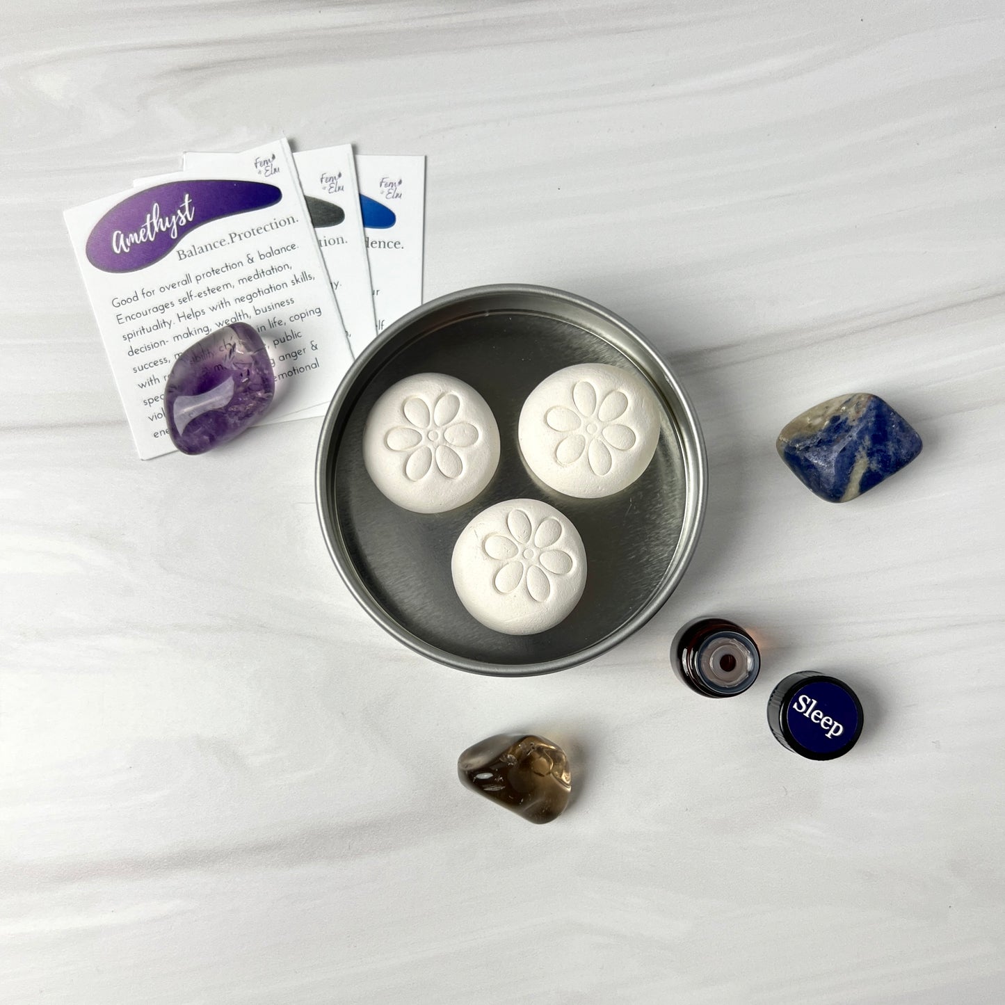 Sleep Essential Oil Diffuser & Crystals Kit