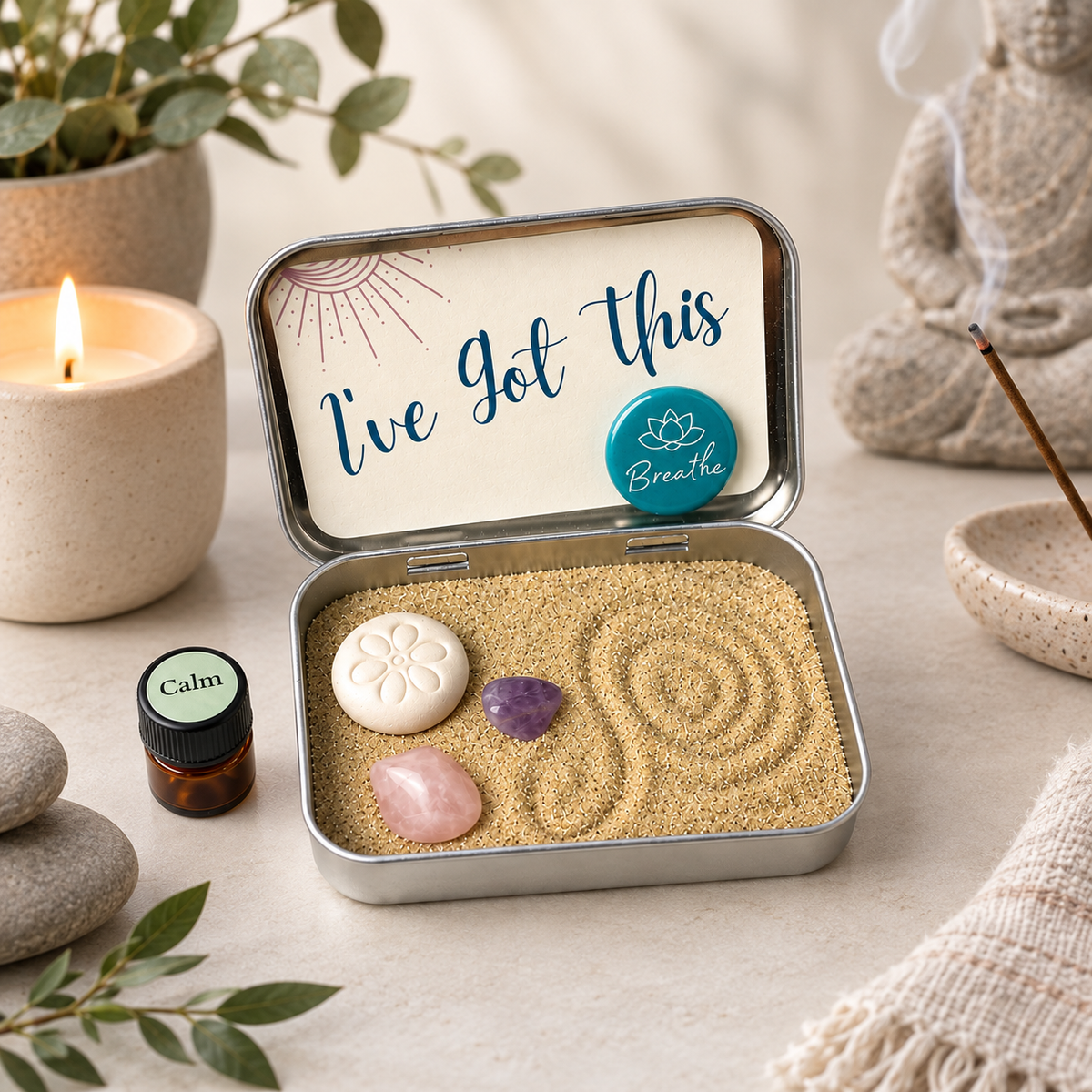 A Moment of Zen mini zen garden Kit