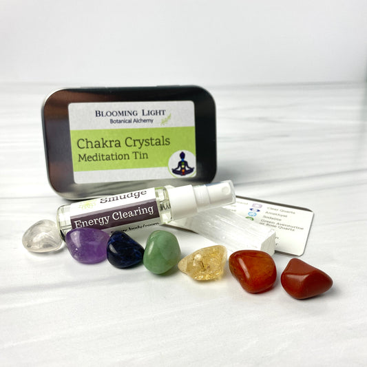 Chakra Crystal & Smudge Set
