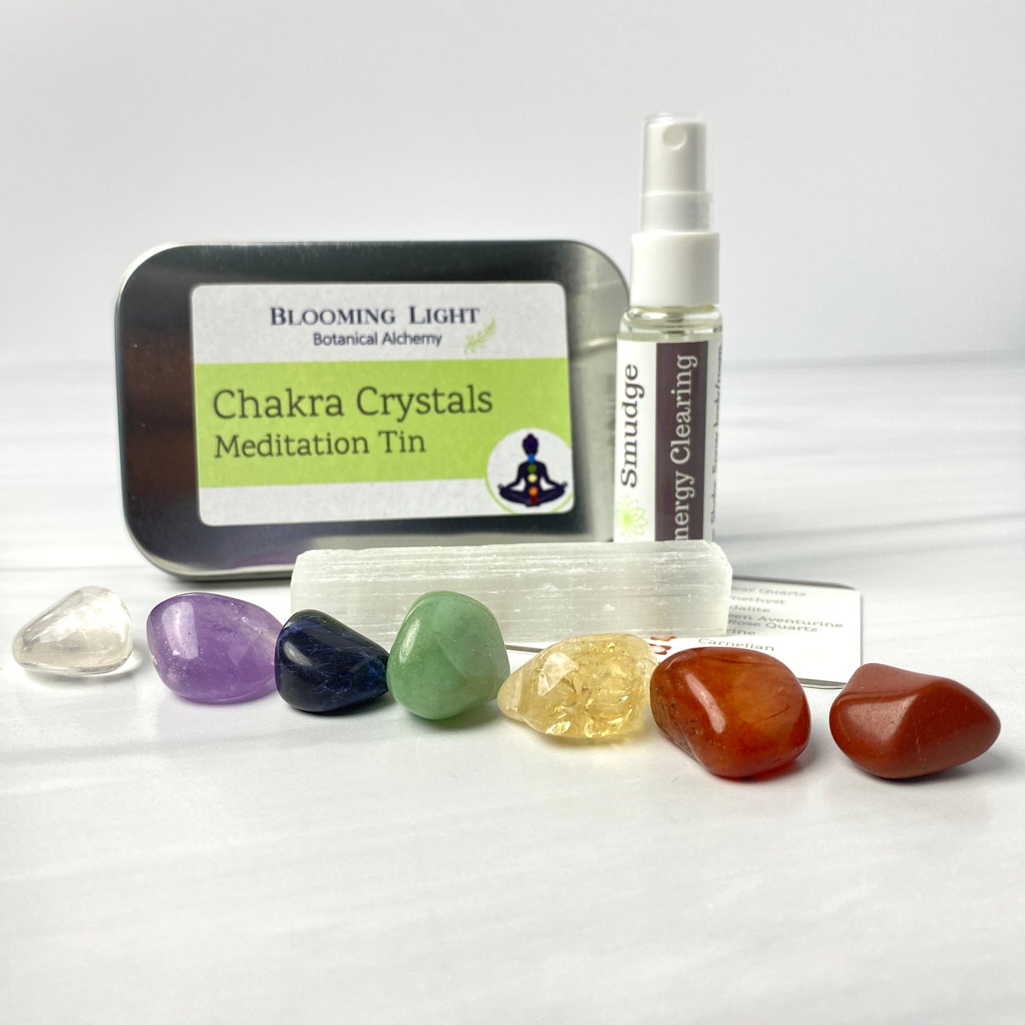 Chakra Crystal & Smudge Set